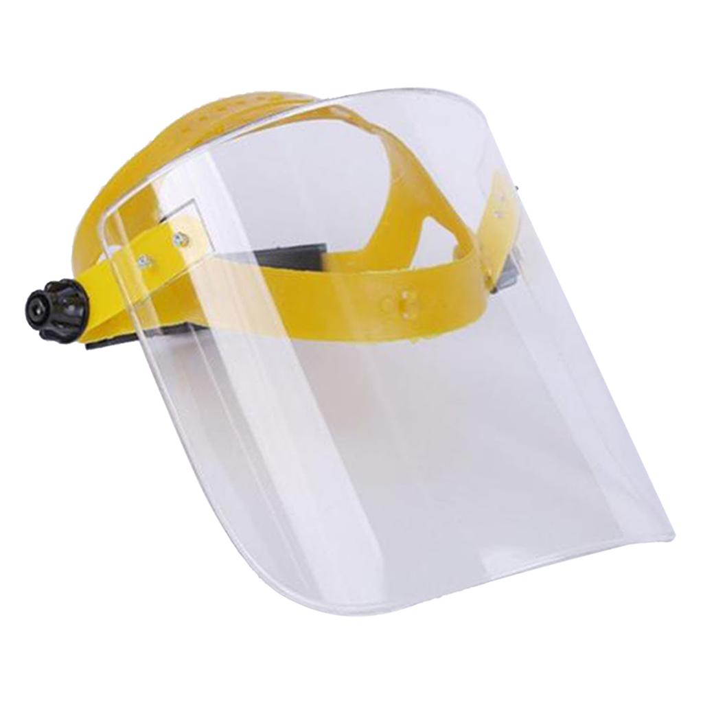 Pro Reusable Face Guard Cover Anti-Fog Anti-smoke Raisable Wide Visor White