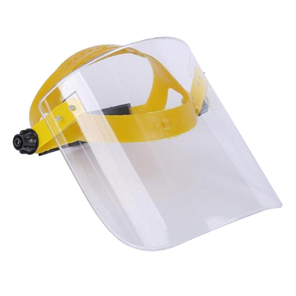 Pro Reusable Face Guard Cover Anti-Fog Anti-smoke Raisable Wide Visor White