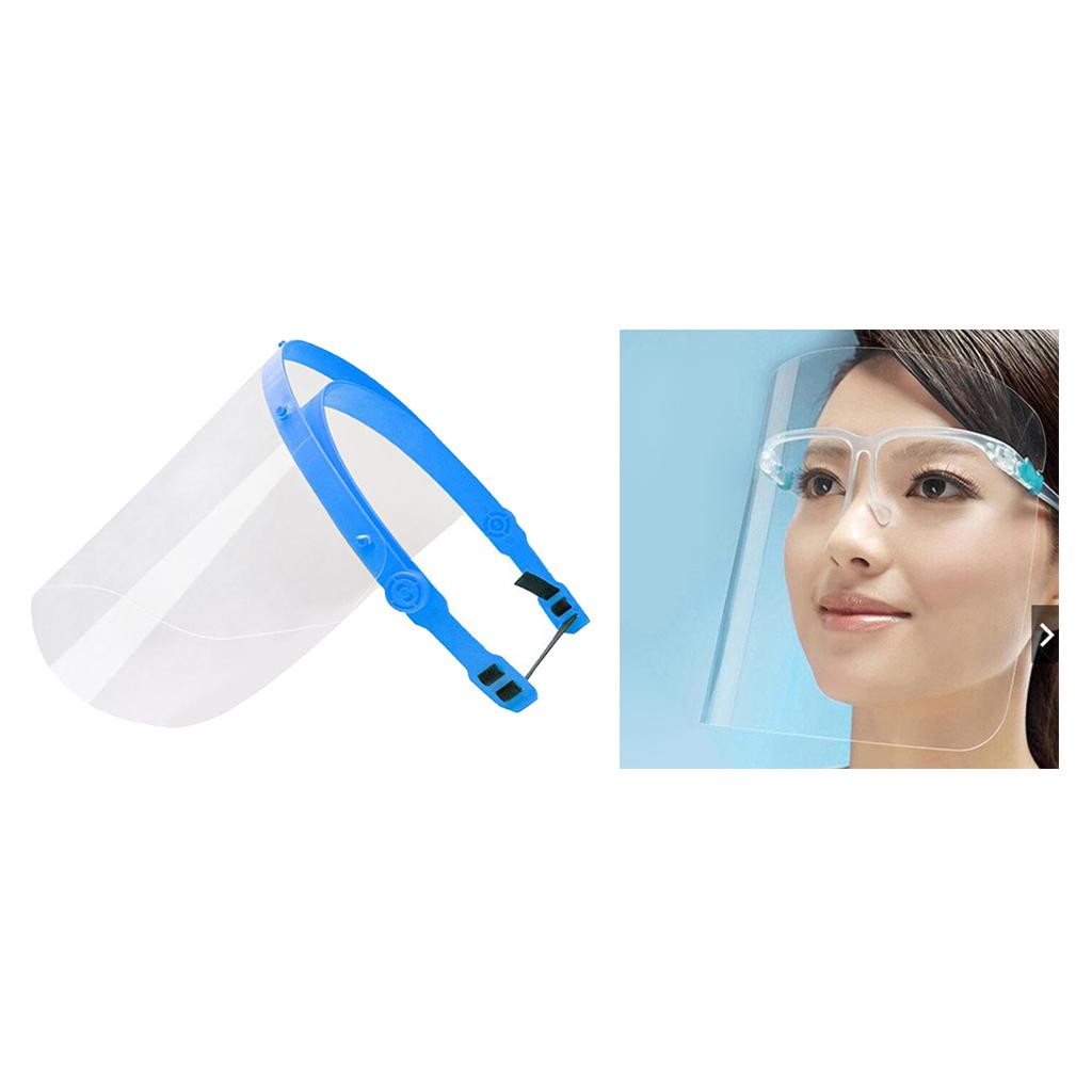 Full Face Protect Shield Clear Protective Film Elastic Band Black Elastic