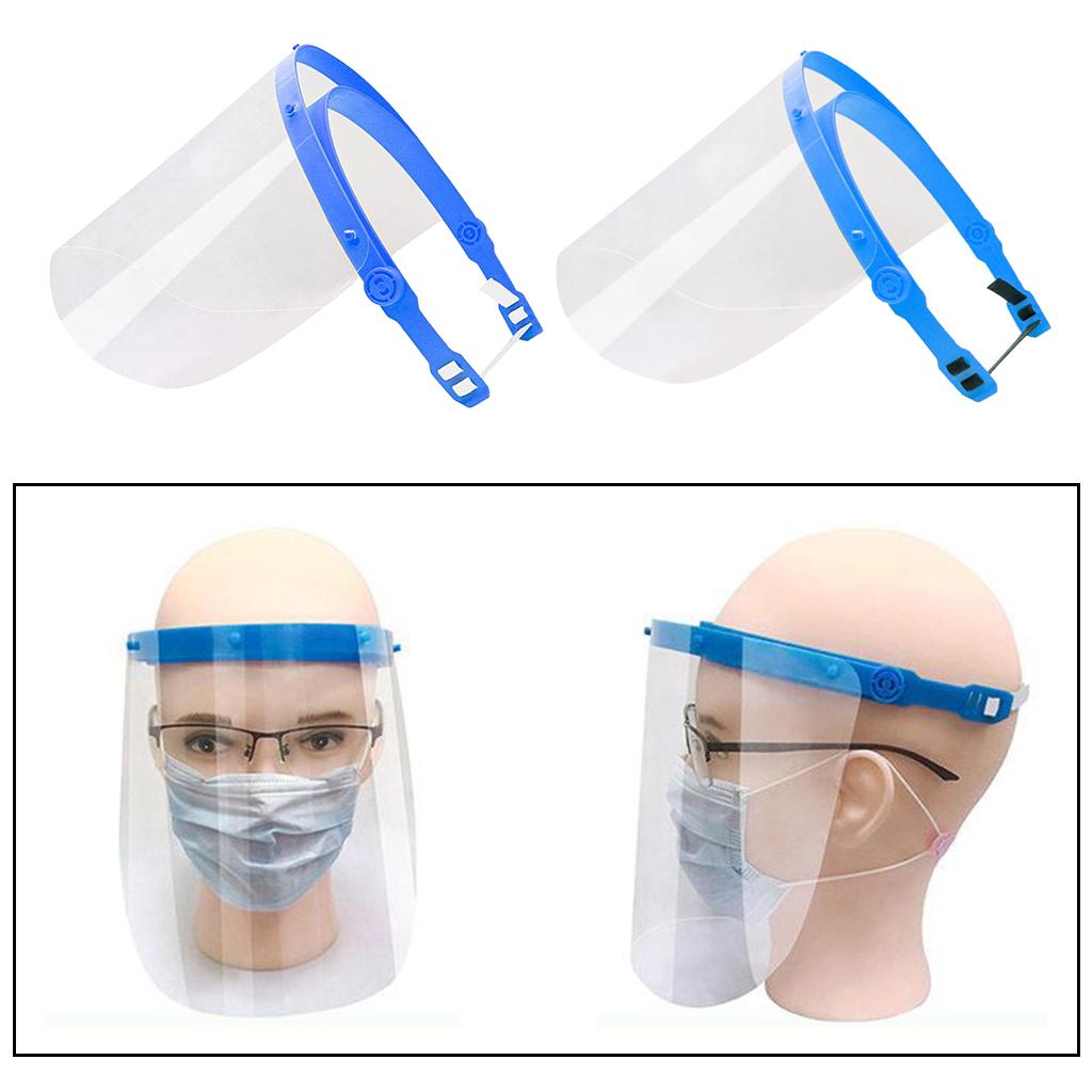 Full Face Protect Shield Clear Protective Film Elastic Band Black Elastic