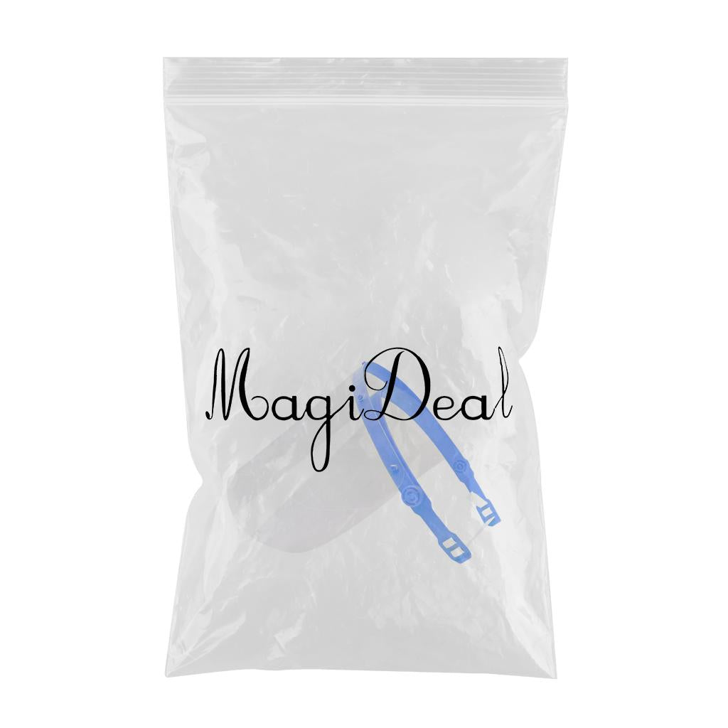 Full Face Protect Shield Clear Protective Film Elastic Band White Elastic