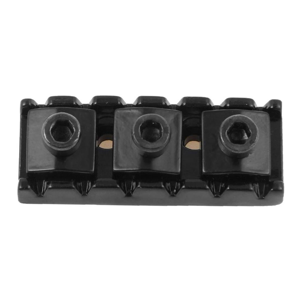 Guitar Locking Nut 42mm String Lock for 6 String Electric Guitar Black