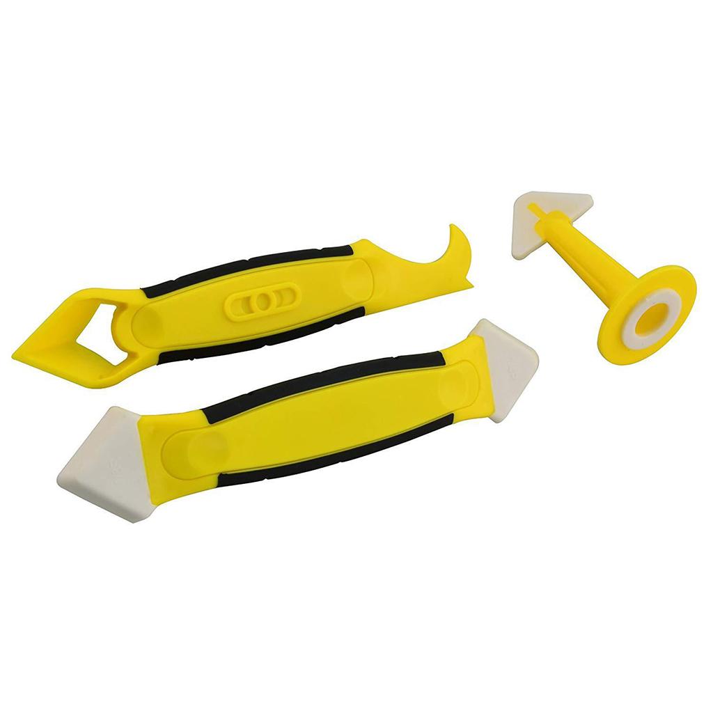 Silicone Sealant Spreader Finishing Tool Kit Caulk Remover and Nozzle 10pcs