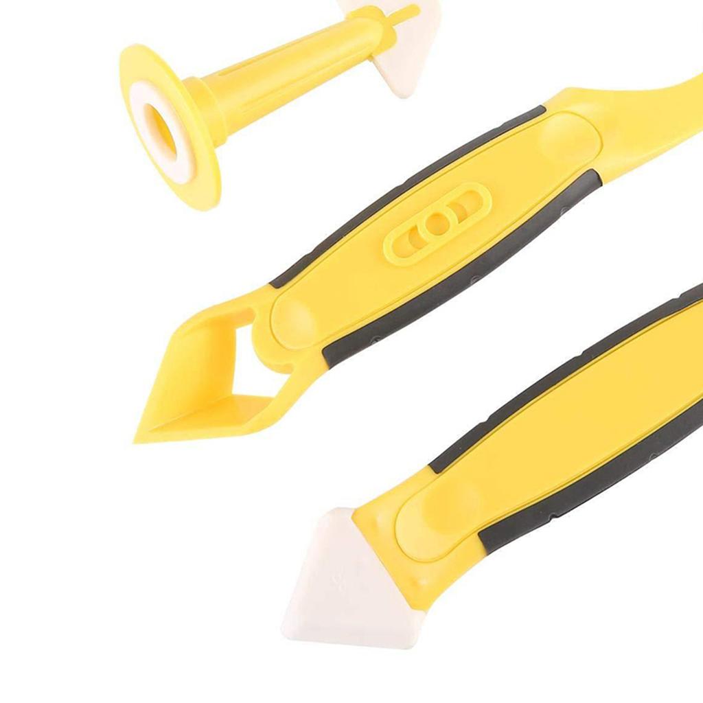 Silicone Sealant Spreader Finishing Tool Kit + Caulk Remover and Nozzle 8pcs