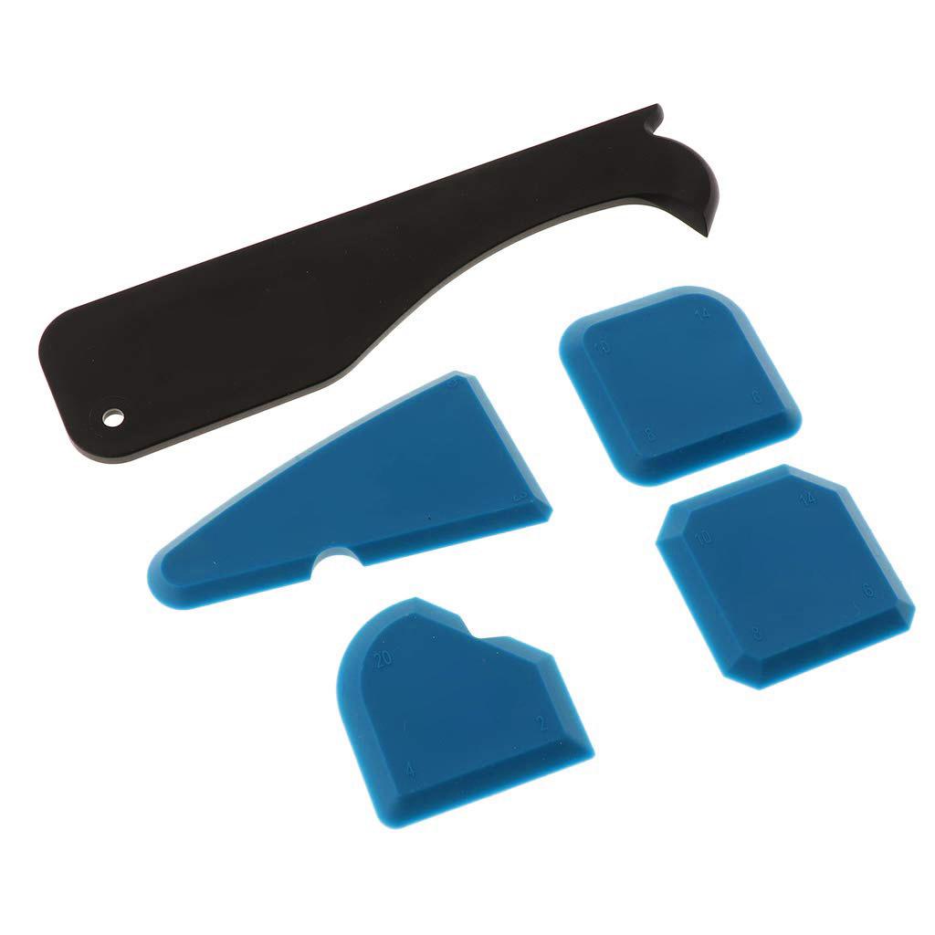 Silicone Sealant Spreader Finishing Tool Kit + Caulk Remover and Nozzle 8pcs