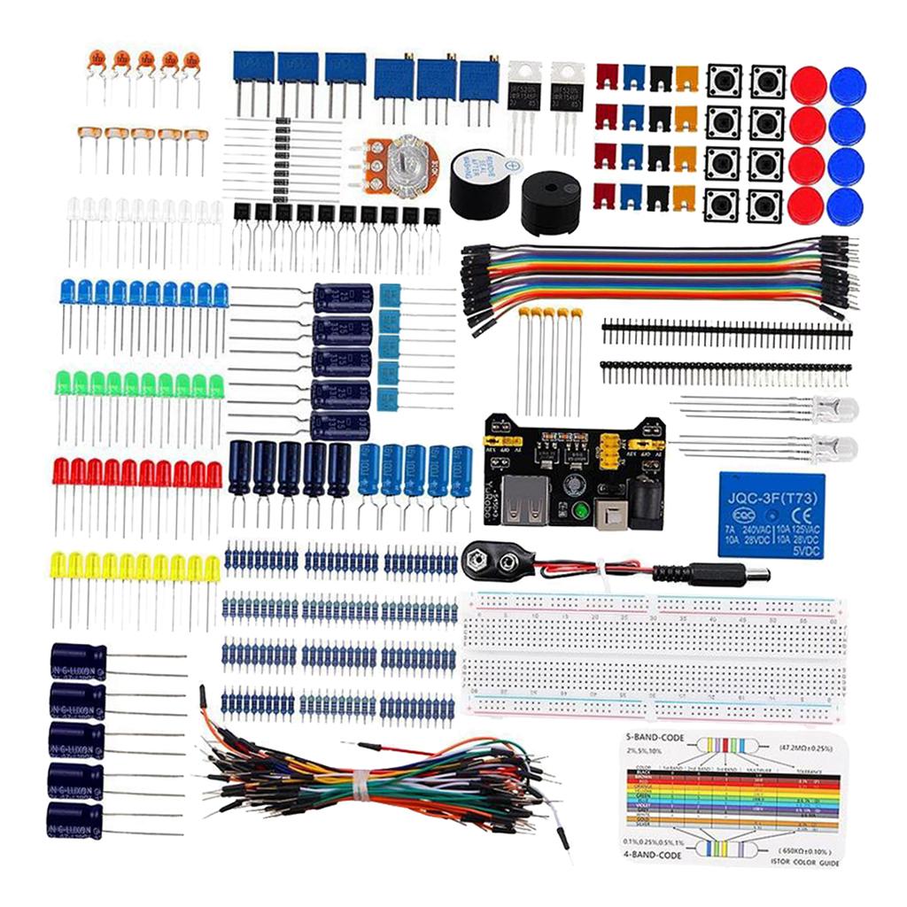 Electronics Component &Power Supply Module,Jumper Wire,830 Breadboard