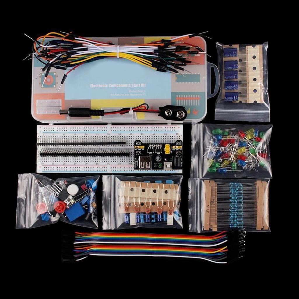 Electronics Component &Power Supply Module,Jumper Wire,830 Breadboard