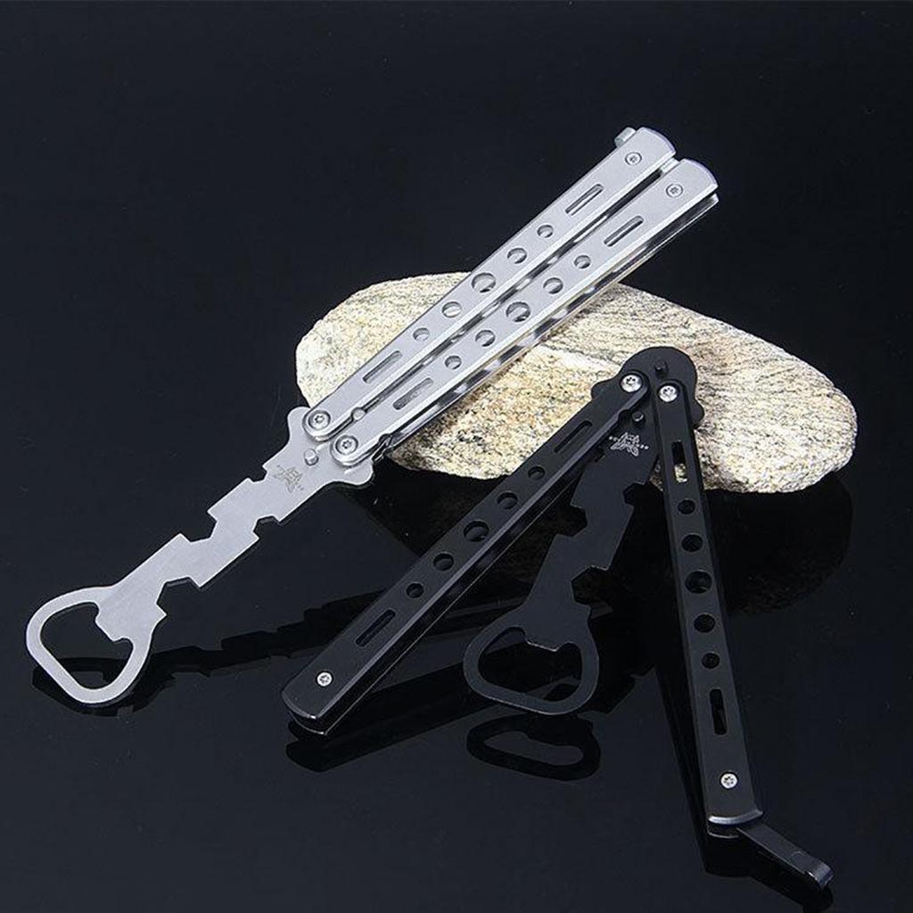 Butterfly Knife Multitool Butterfly Bottle Opener Bartender Supplies White