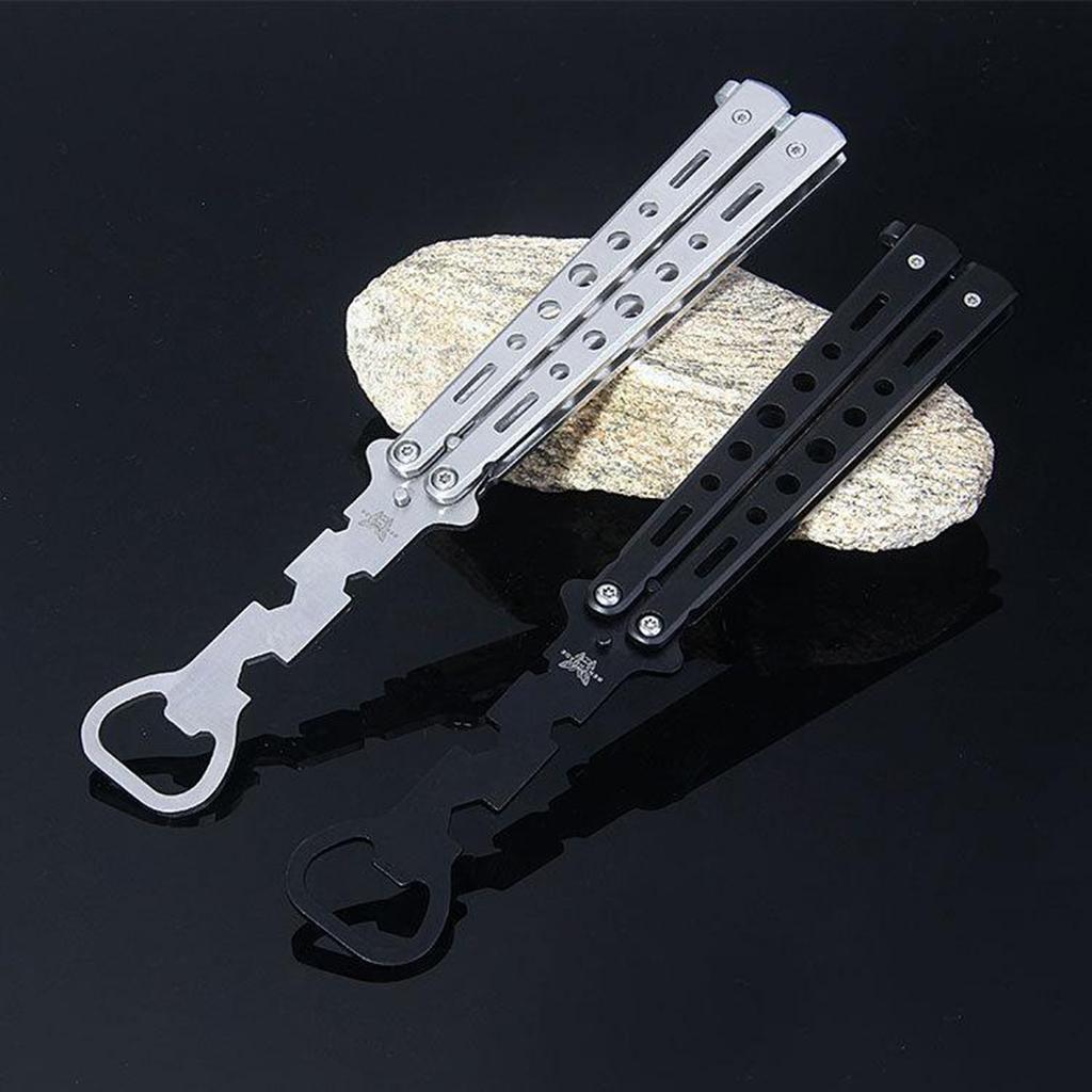 Butterfly Knife Multitool Butterfly Bottle Opener Bartender Supplies White