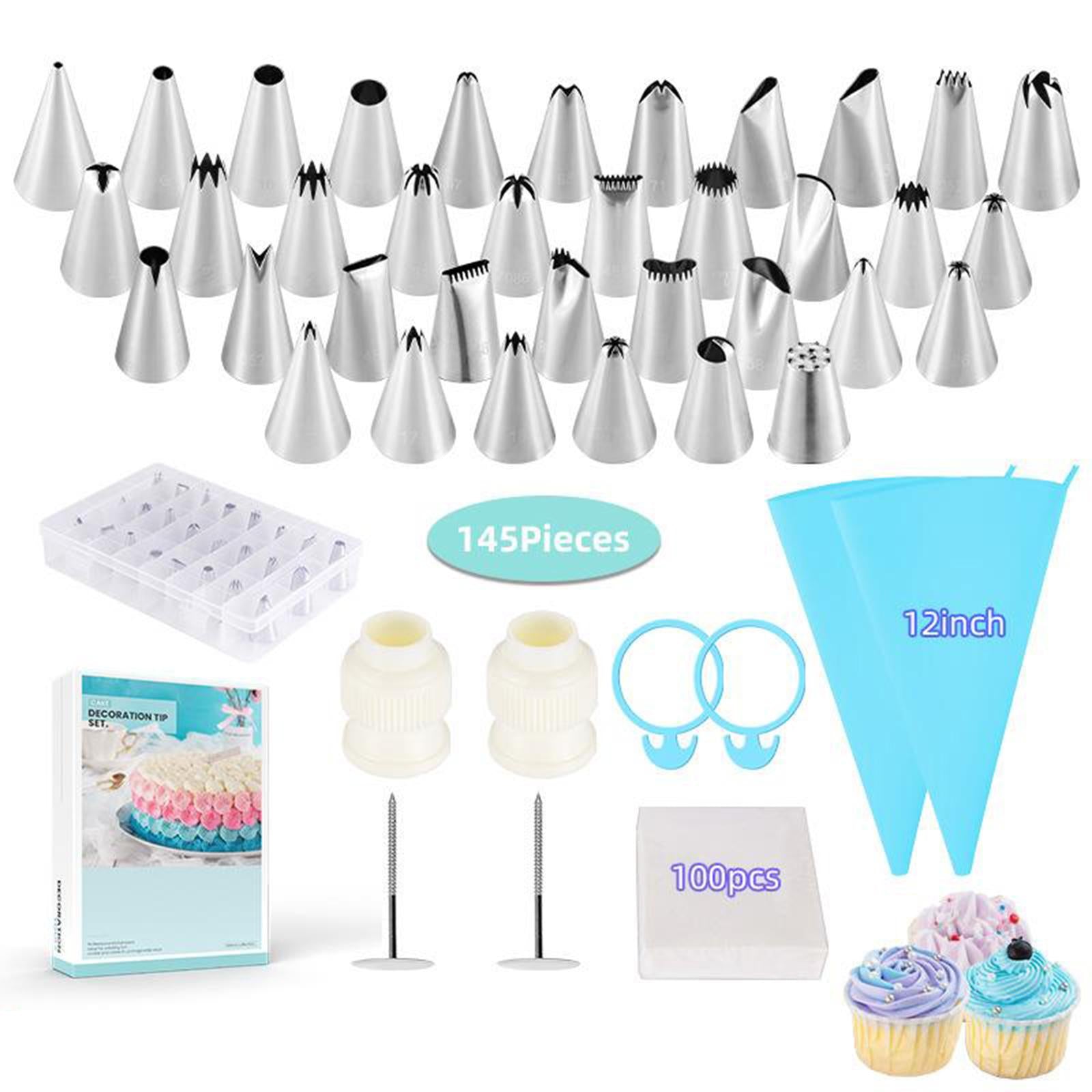 Cake Nozzles Baking Supplies Tips Cake Decorating Tool 145 Pieces Style 4