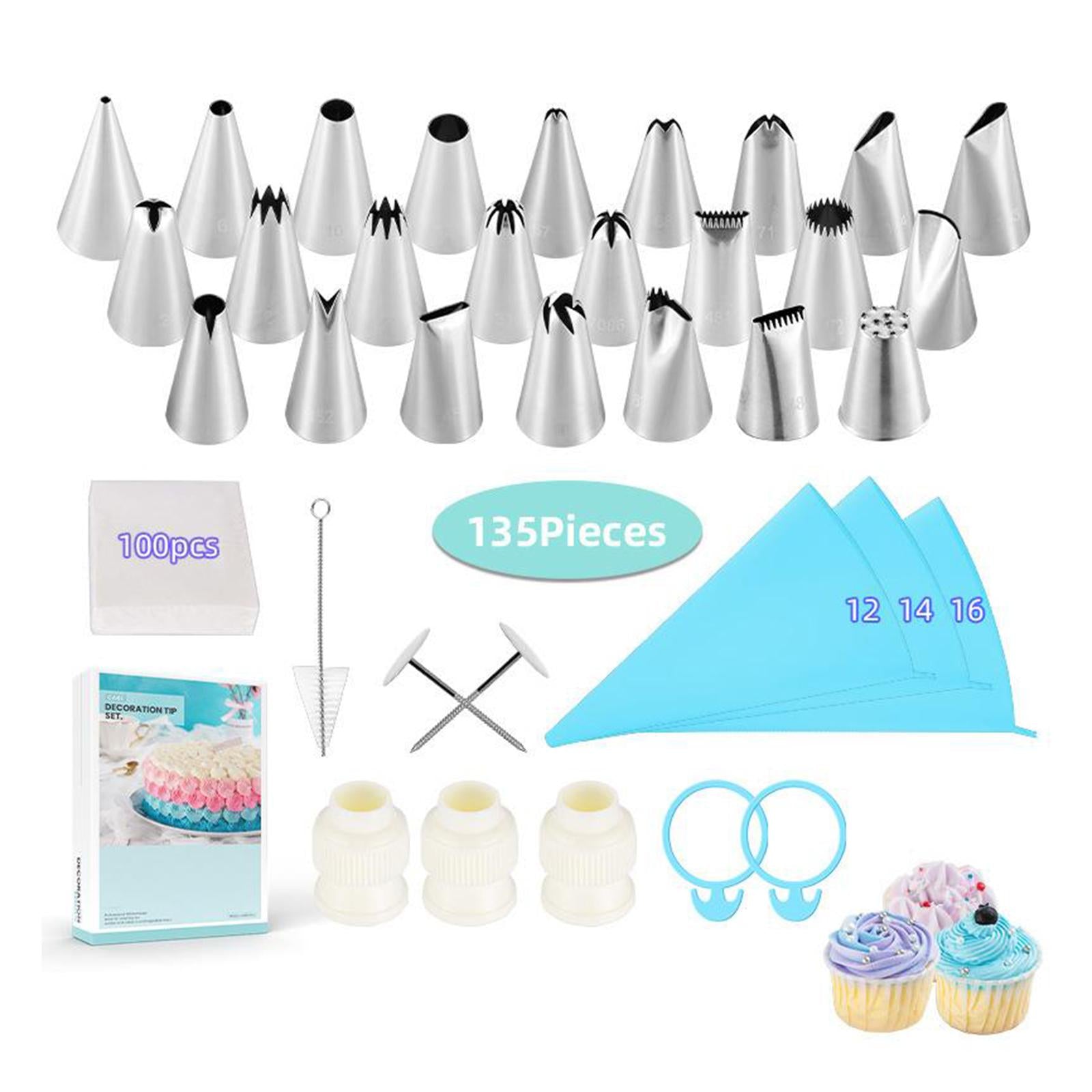 Cake Nozzles Baking Supplies Tips Cake Decorating Tool 135 Pieces Style 6