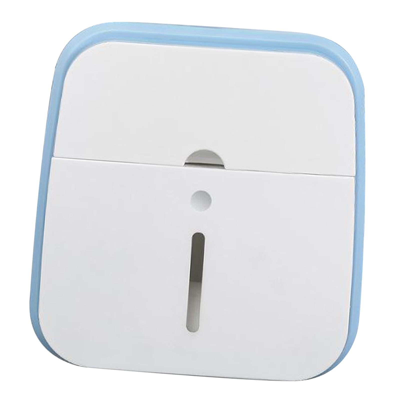 Toilet Paper Holder Bathroom Storage Box Waterproof Tissue Box with Drawer Blue