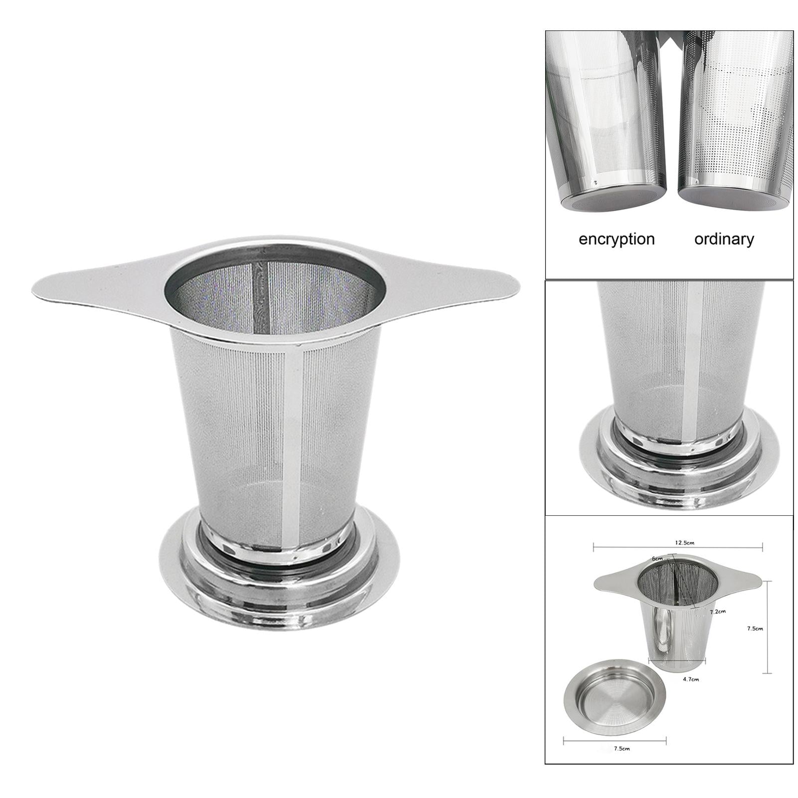 Double Handle Tea Infuser Fine Mesh Filters Tea Strainer Steeper Extra Fine