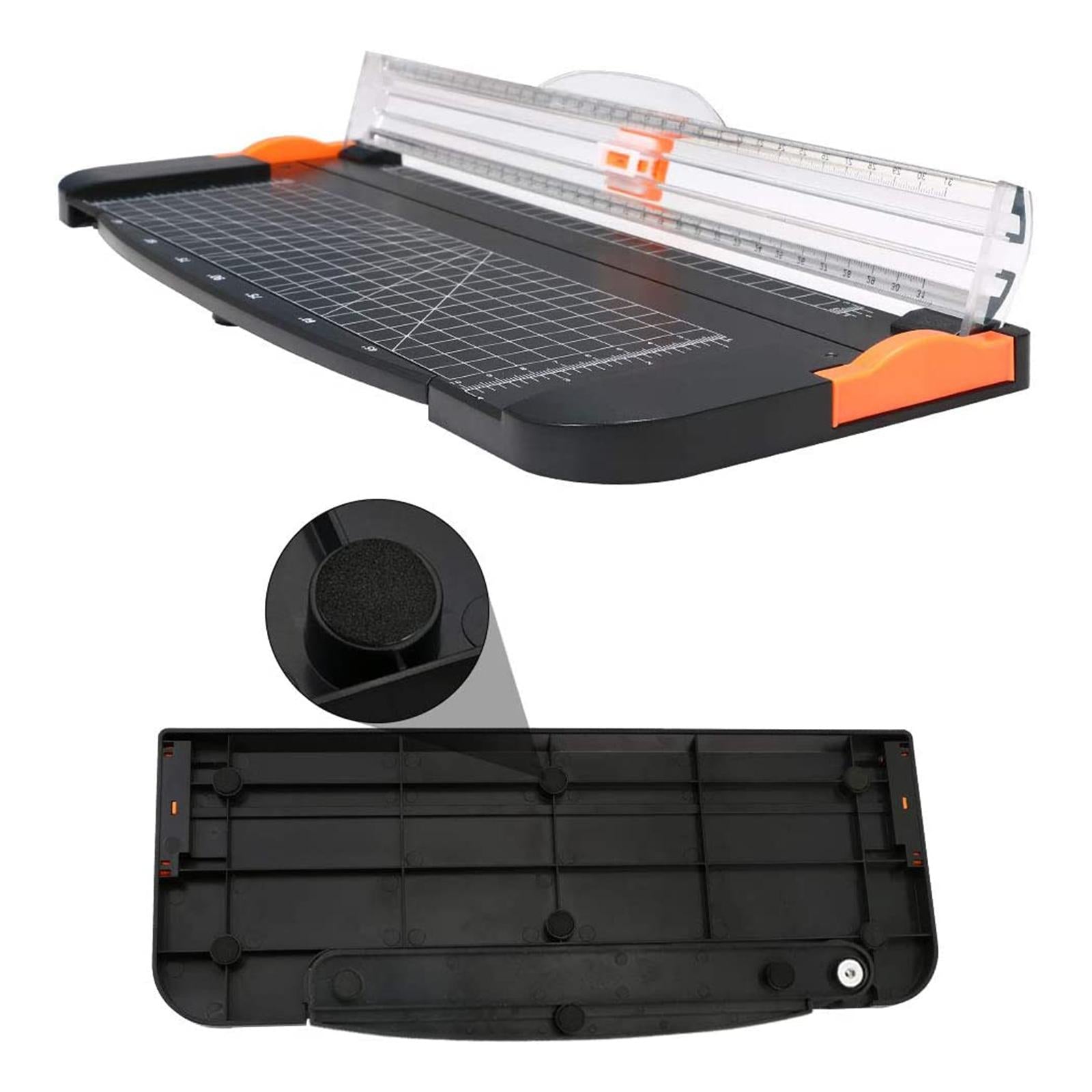 A4 Paper Trimmer with Side Ruler with Security Blade Tool for Cut White
