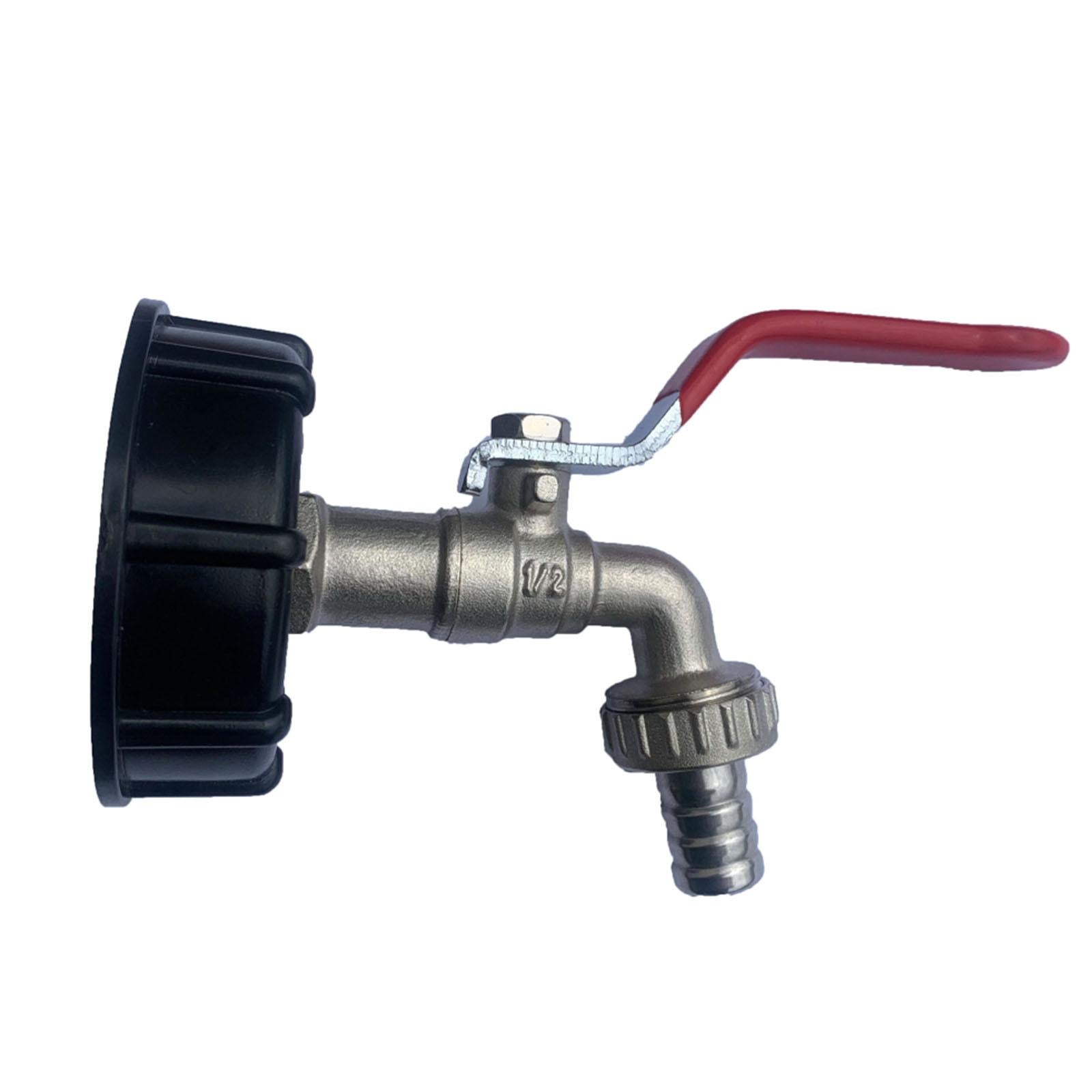 IBC Tank Adapter Oil Fuel Brass Outlet Tape Valve Fitting Parts Repalcements