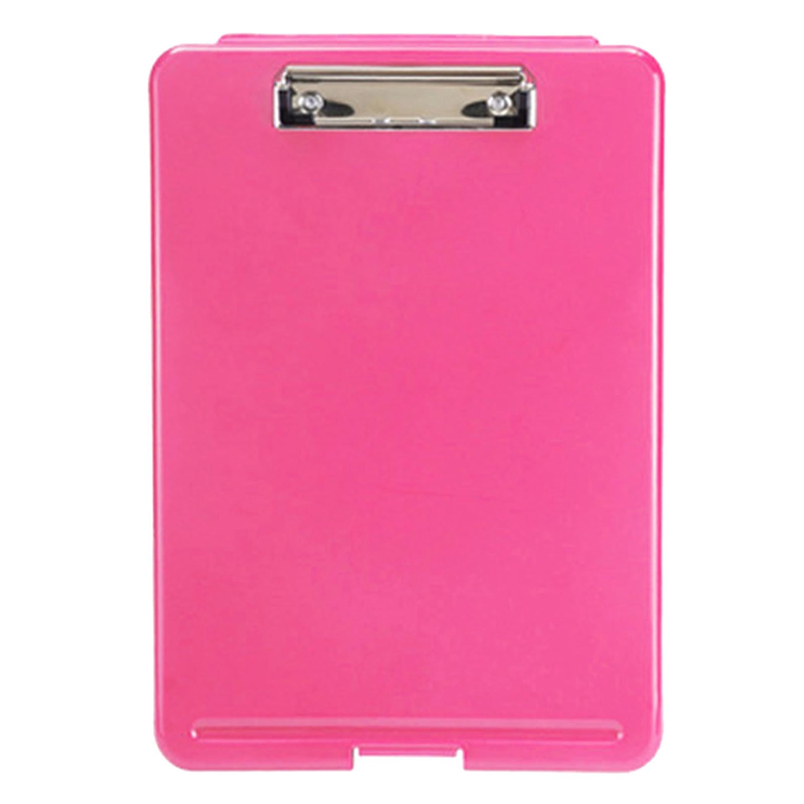Plastic A4 File Box Document Folder Writing Pad Box Organizer Supply Red