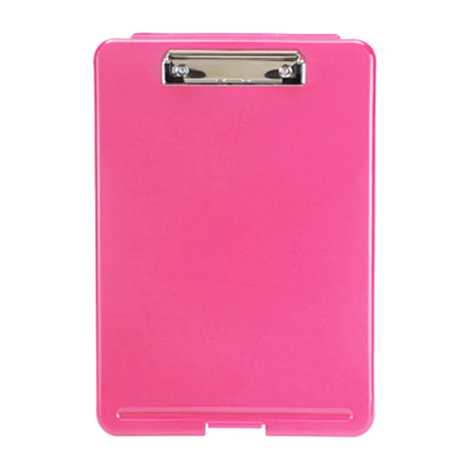 Plastic A4 File Box Document Folder Writing Pad Box Organizer Supply Red