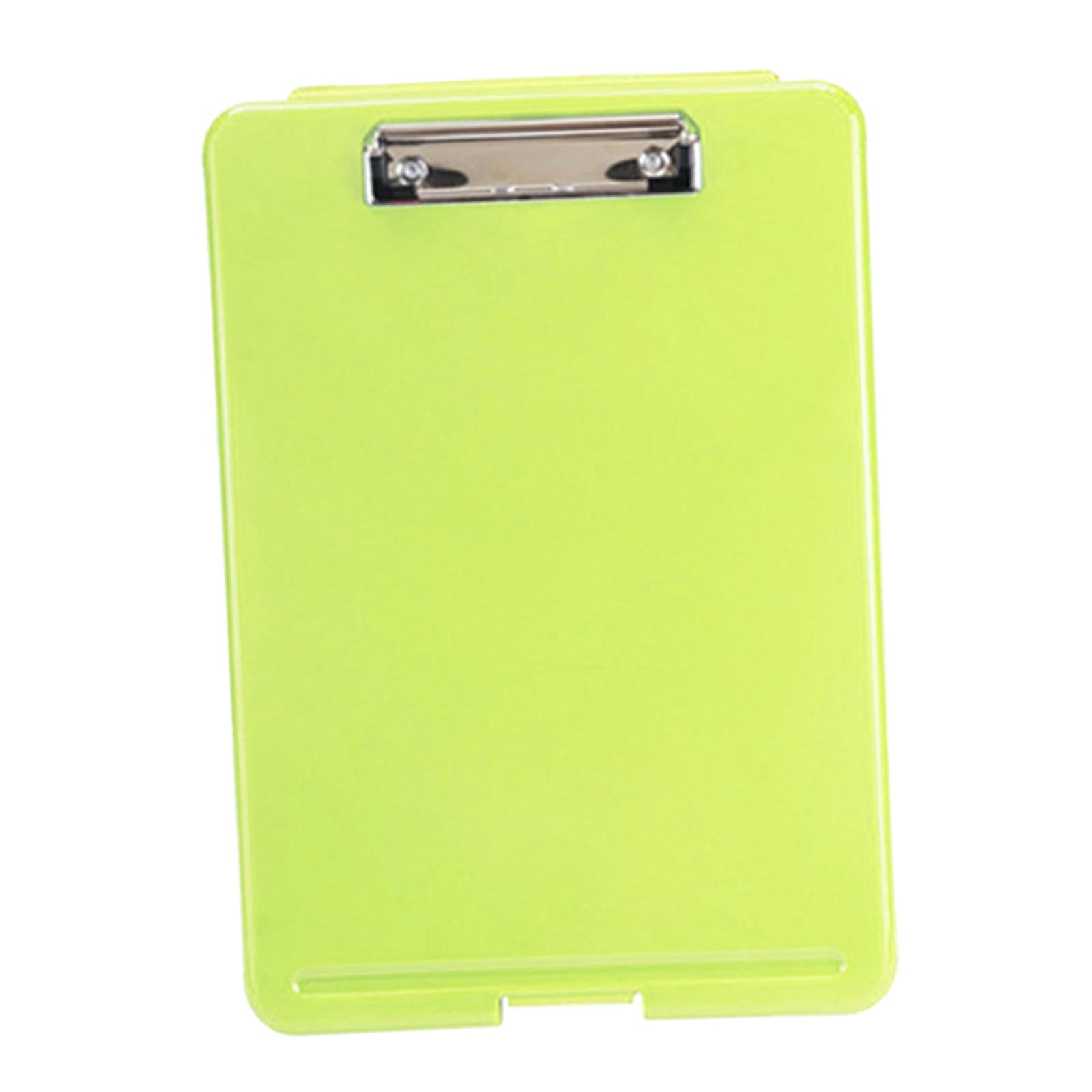 Plastic A4 File Box Document Folder Writing Pad Box Organizer Supply Green