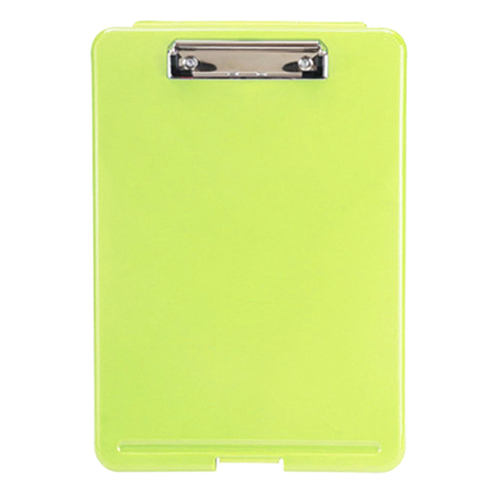 Plastic A4 File Box Document Folder Writing Pad Box Organizer Supply Green