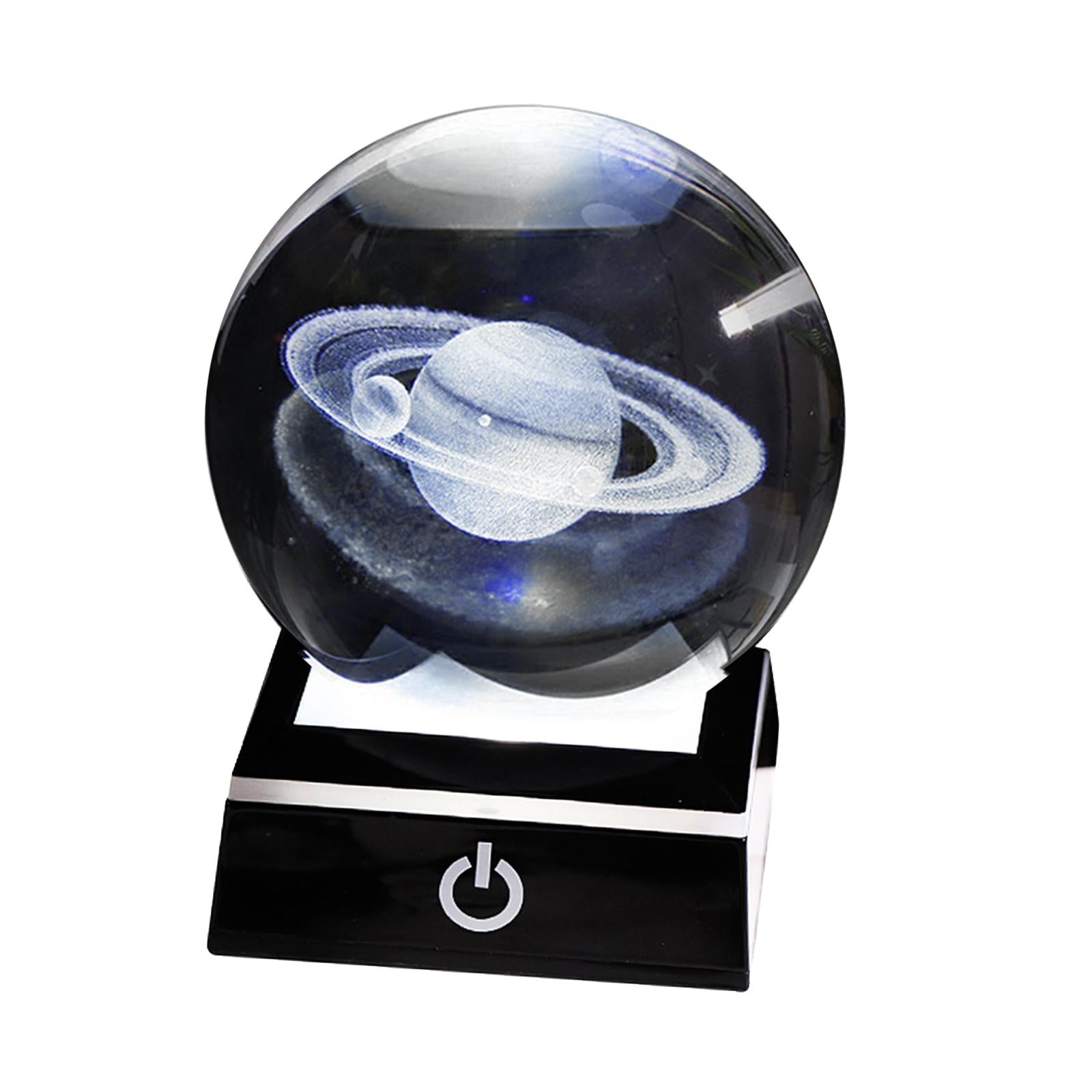 Crystal Ball Transparent Solar System Home Office Decoration Gift Souvenir D