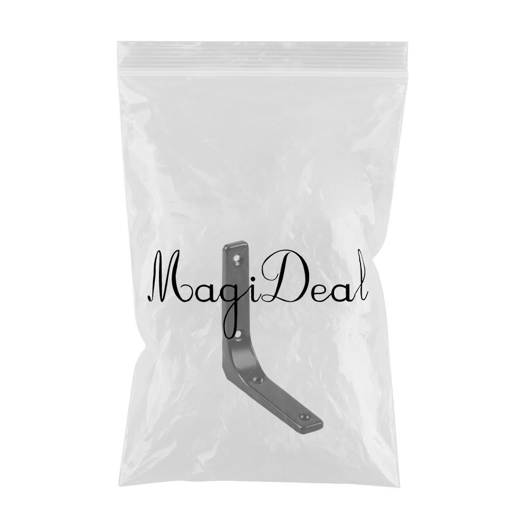 Heavy Duty Shelf Bracket Wall Hanging Shelve L Shaped Brackets Black 4Inch