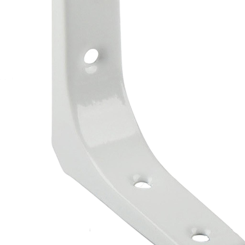 4xHeavy Duty Shelf Bracket Wall Hanging Shelve L Shaped Brackets White 3Inch