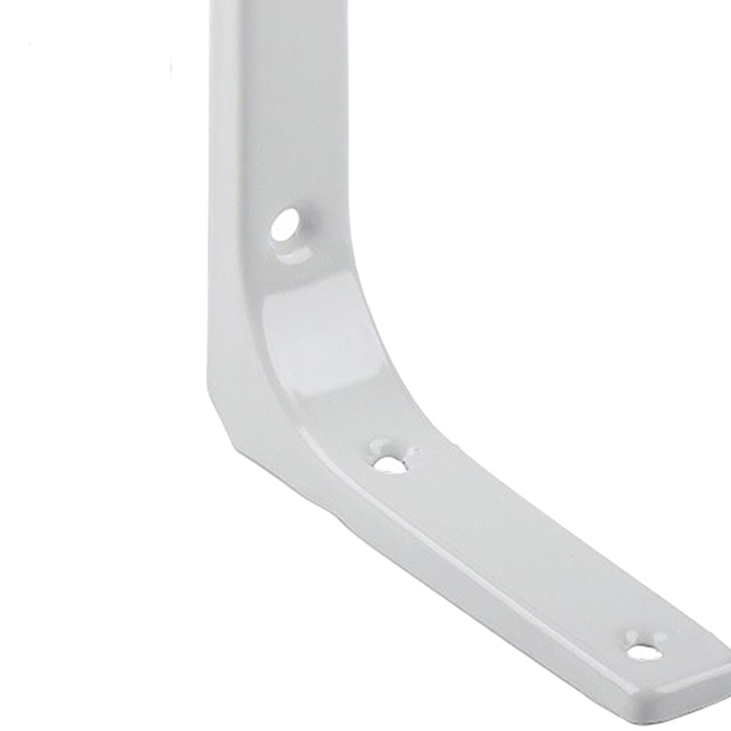 2xHeavy Duty Shelf Bracket Wall Hanging Shelve L Shaped Brackets White 4Inch