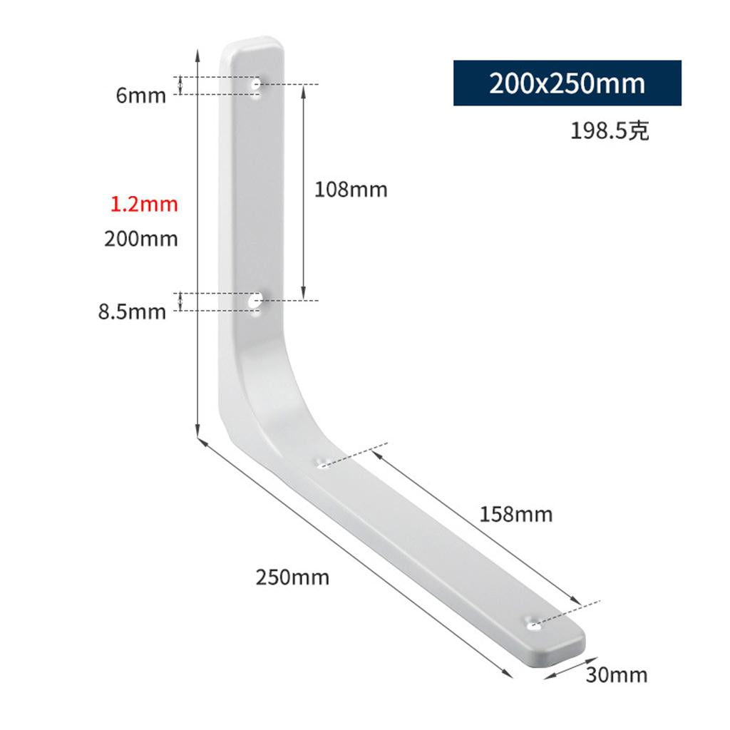 Heavy Duty Shelf Bracket Wall Hanging Shelve L Shaped Brackets White 10Inch