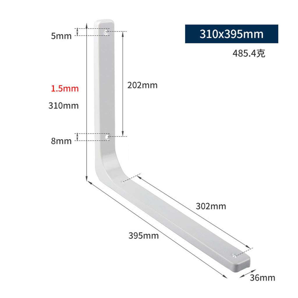 Heavy Duty Shelf Bracket Wall Hanging Shelve L Shaped Brackets White 16Inch