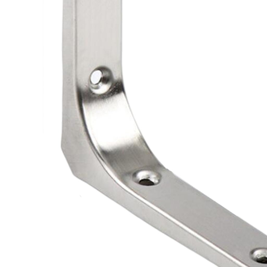 Heavy Duty Shelf Bracket Wall Hanging Shelve L Shaped Brackets Silver 4Inch