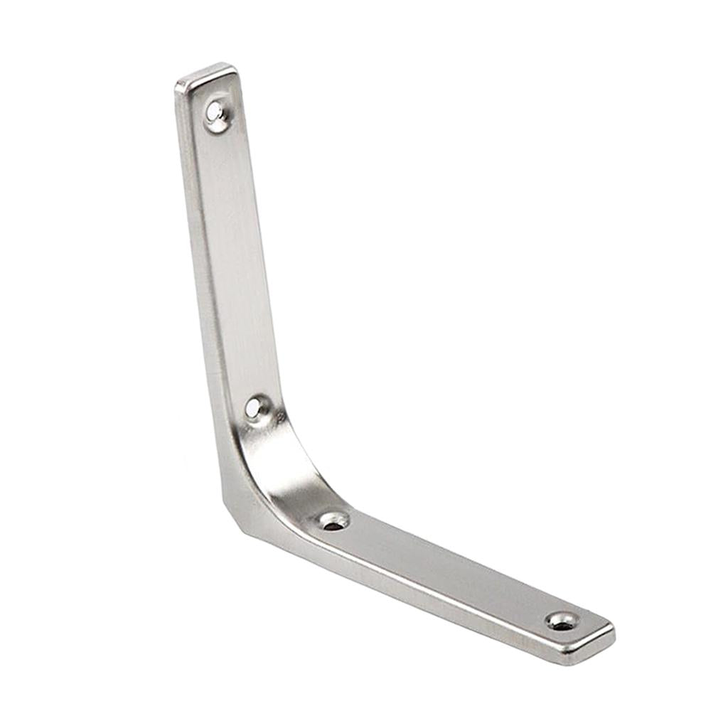 Heavy Duty Shelf Bracket Wall Hanging Shelve L Shaped Brackets Silver 5Inch