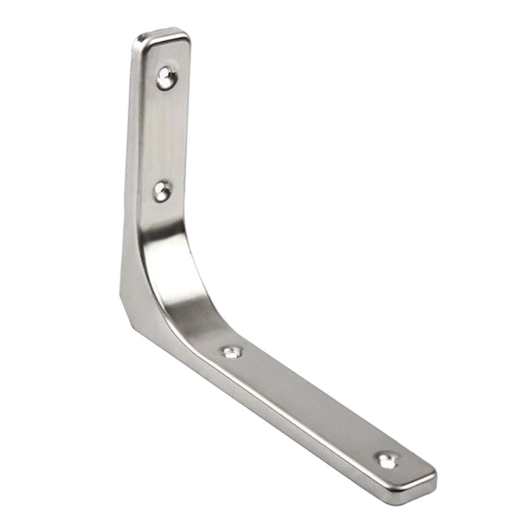 Heavy Duty Shelf Bracket Wall Hanging Shelve L Shaped Brackets Silver 8Inch