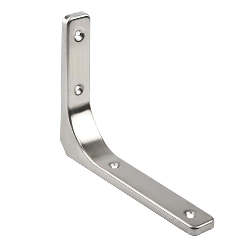 Heavy Duty Shelf Bracket Wall Hanging Shelve L Shaped Brackets Silver 8Inch