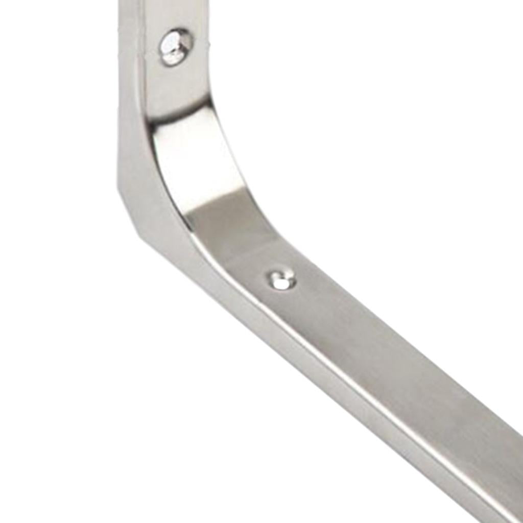 Heavy Duty Shelf Bracket Wall Hanging Shelve L Shaped Brackets Silver 10Inch
