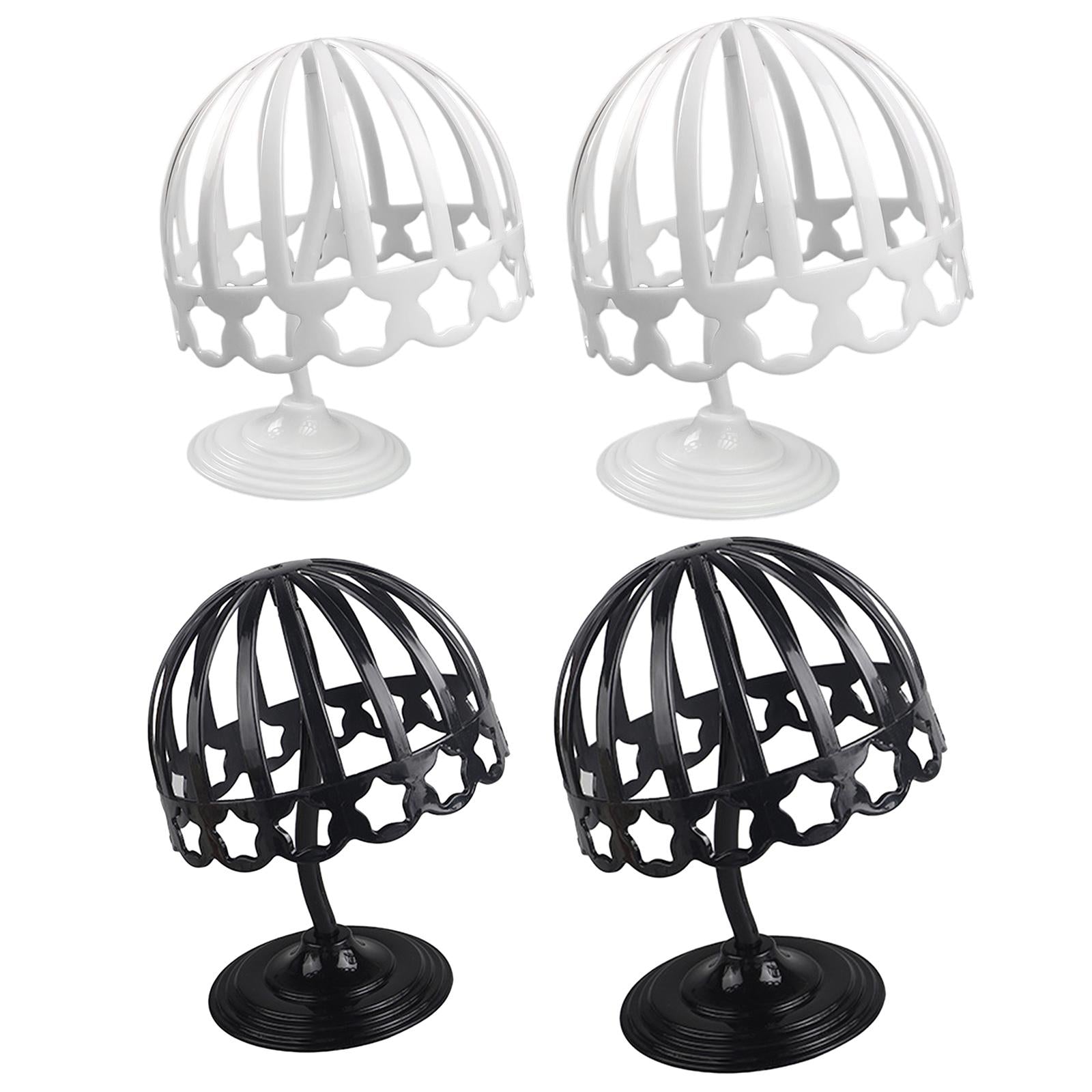 Baby Hat Caps Storage Holder Rack Helmet Display Stand Wig Organizer Shelf Black 46cm