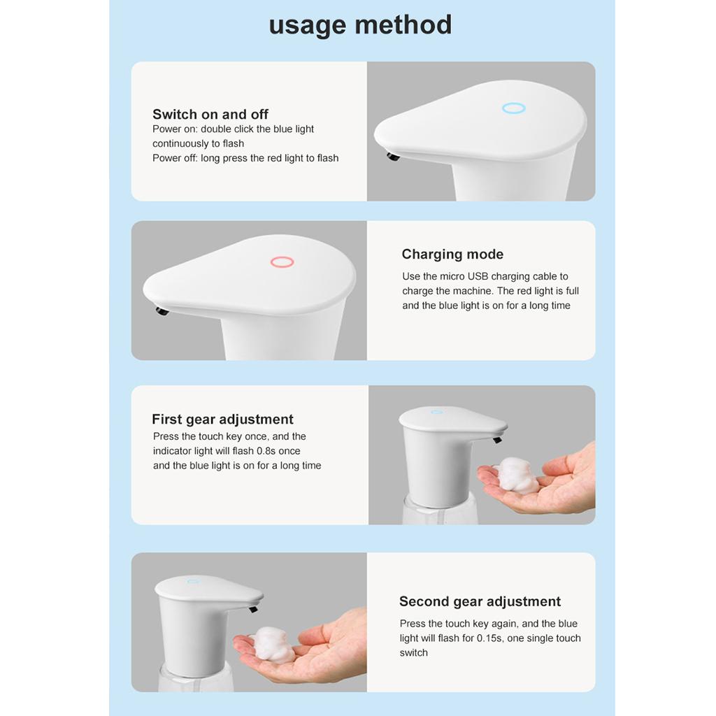 Soap Dispenser Induction Washing Home Non-Contact Mist Spray Sensor Foam