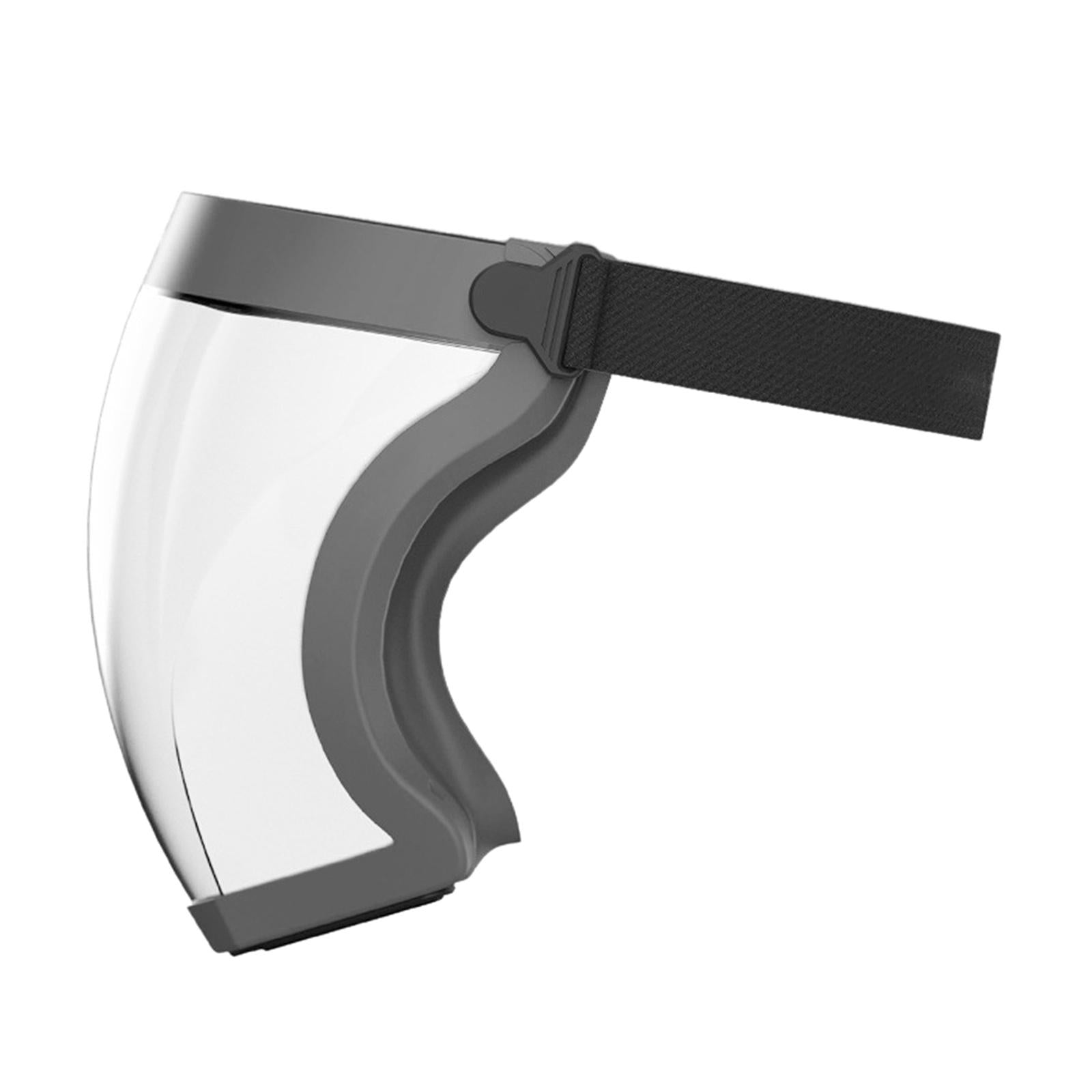 Clear Safety Full Face Shield Masks Visor Cover Anti Splash Edge Grey