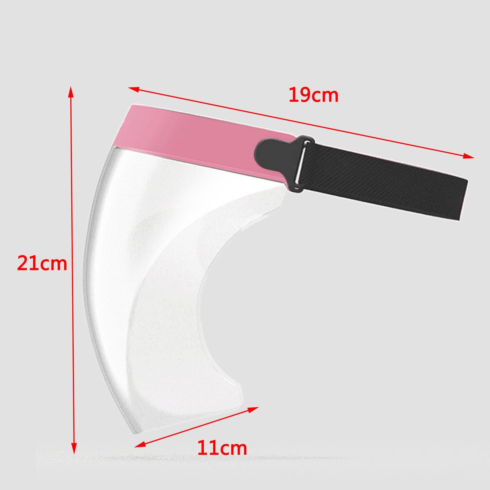 Clear Safety Full Face Shield Masks Visor Cover Anti Splash Pink