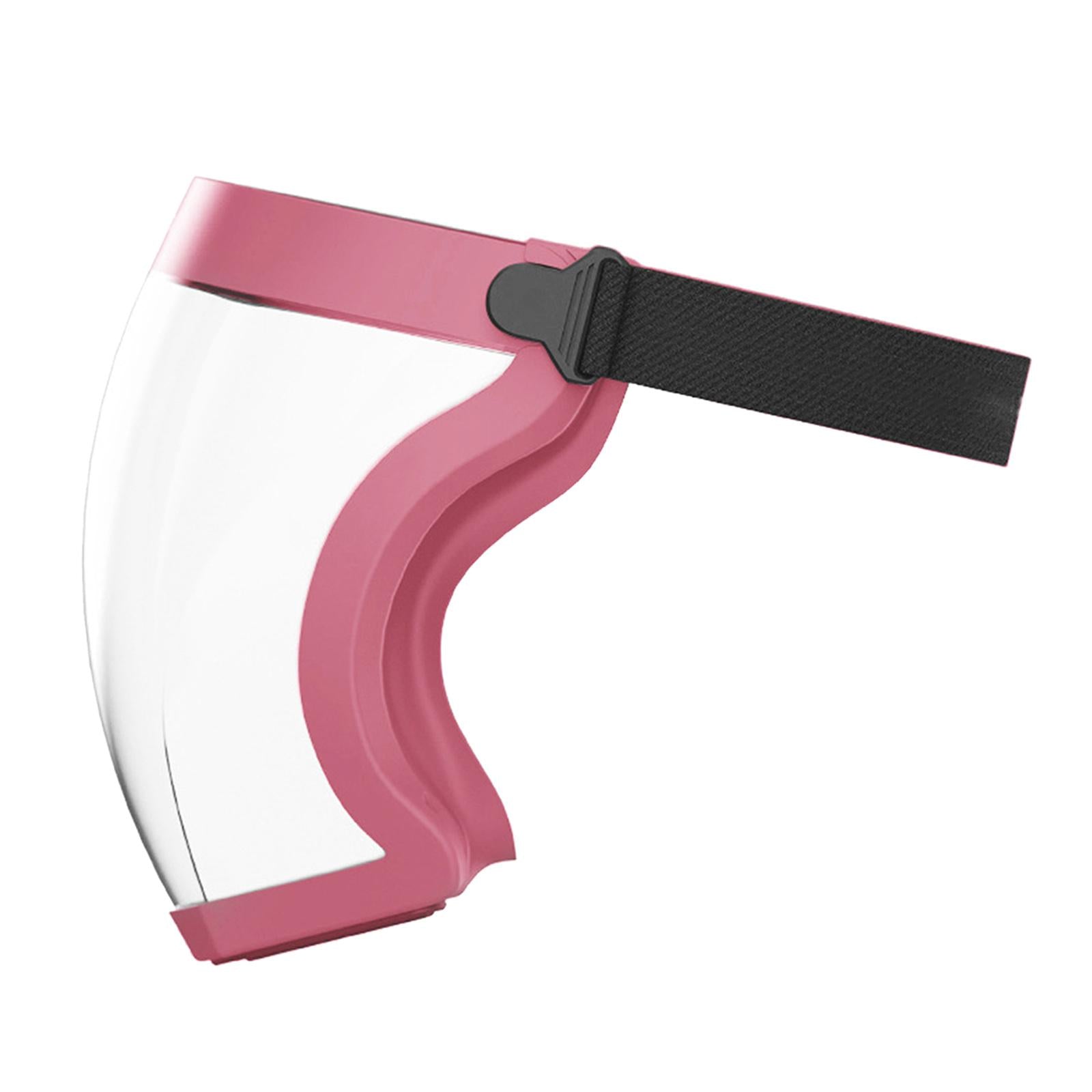 Clear Safety Anti-fog Full Face Shield Face Cover Anti Splash Edge Pink