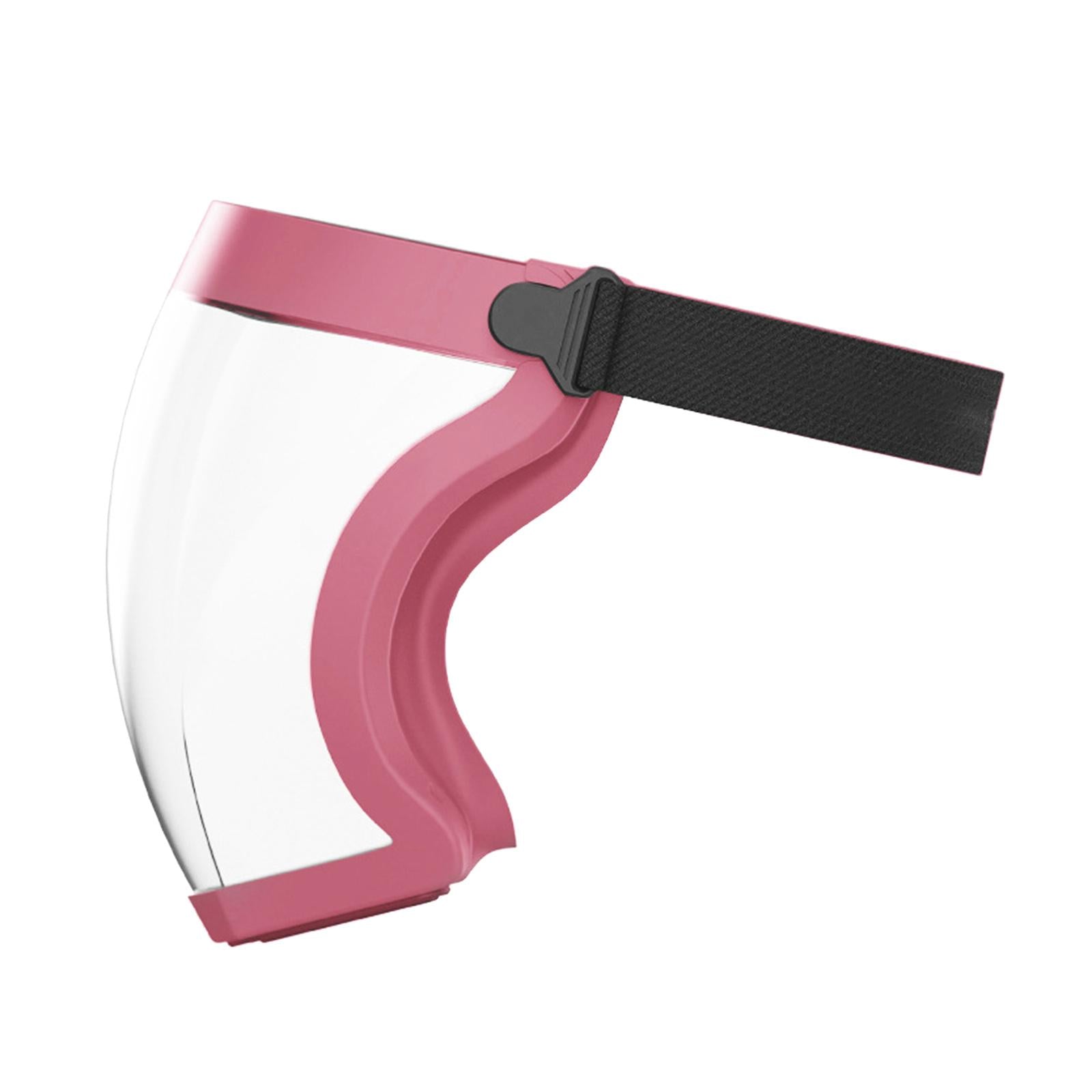 Clear Safety Anti-fog Full Face Shield Face Cover Anti Splash Edge Pink