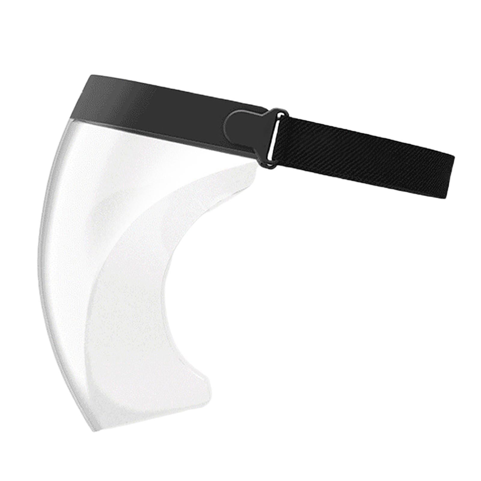 Clear Safety Anti-fog Full Face Shield Face Cover Anti Splash Black