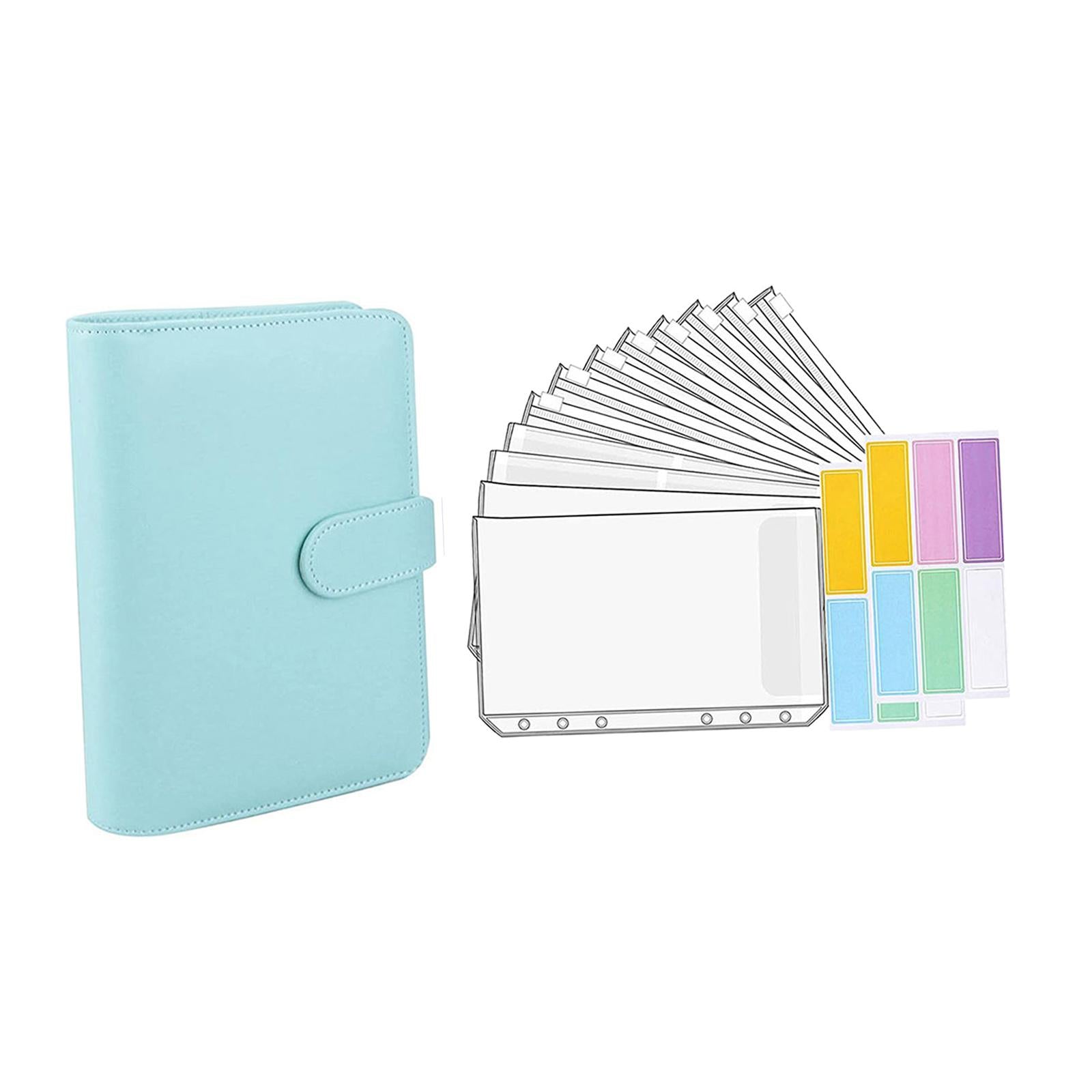 Notebook Binder with Binder Zipper Pockets for Home Office Blue