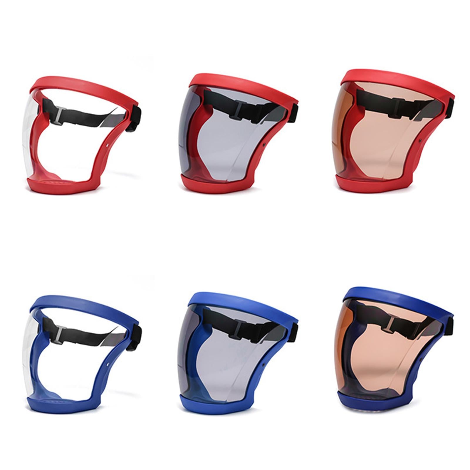 Transparent Safety Anti-fog Full Face Shield Cover Anti Splash black+white