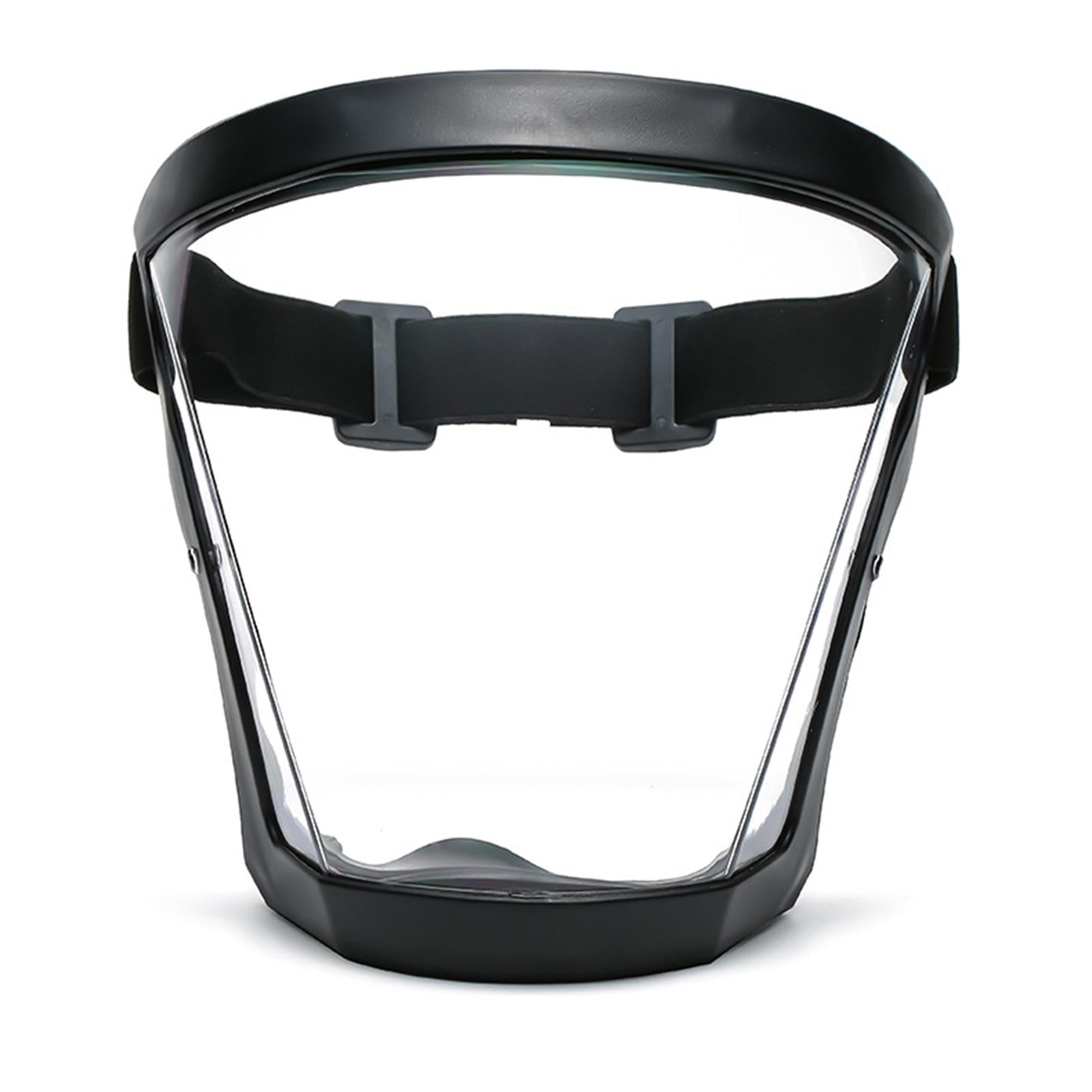 Transparent Safety Anti-fog Full Face Shield Cover Anti Splash black+white