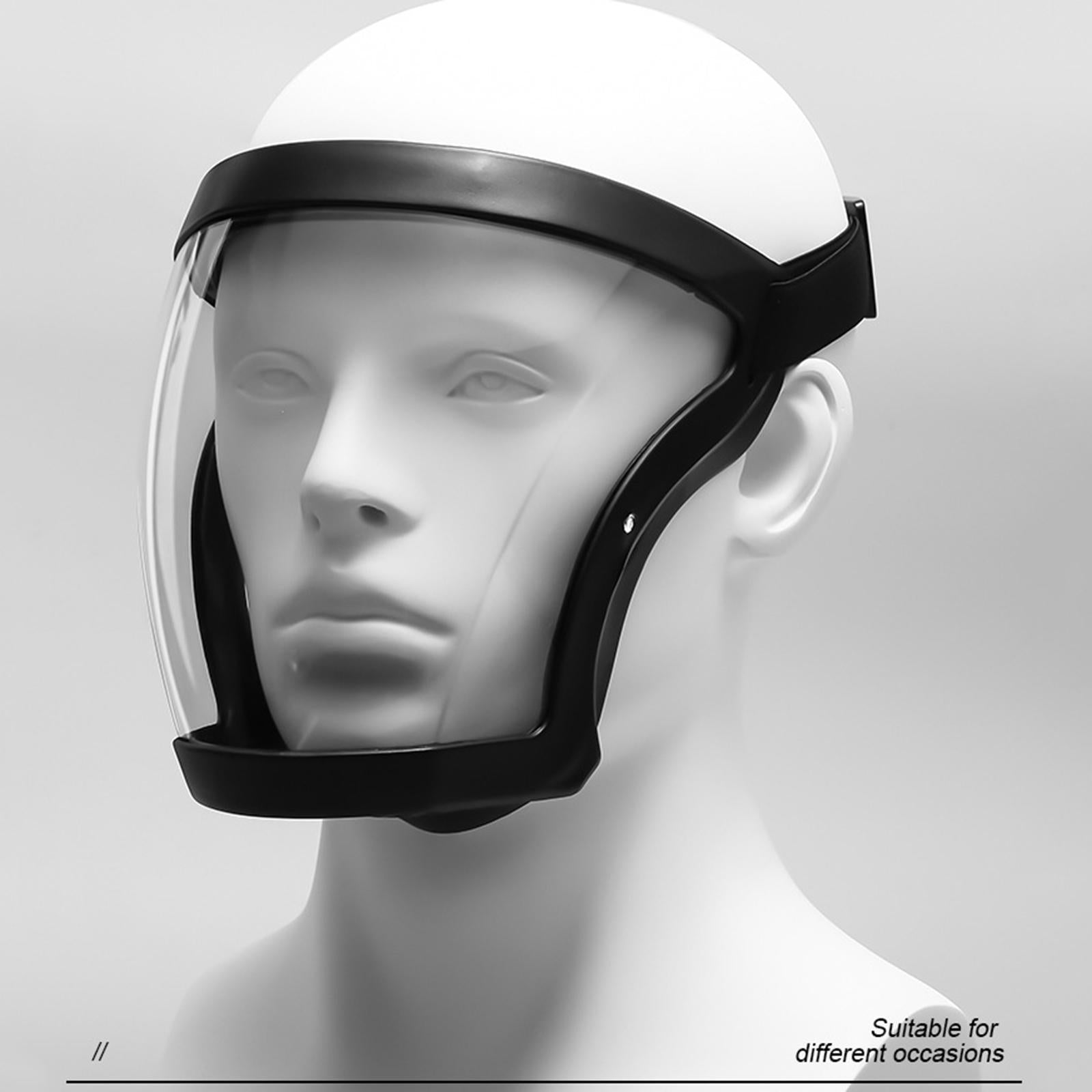 Transparent Safety Anti-fog Full Face Shield Cover Anti Splash black+gray