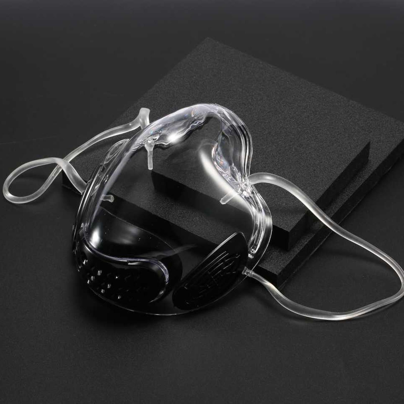 PC Face Mask Faceshield Dust-Proof for Kitchen Canteens Home Shopping Blue