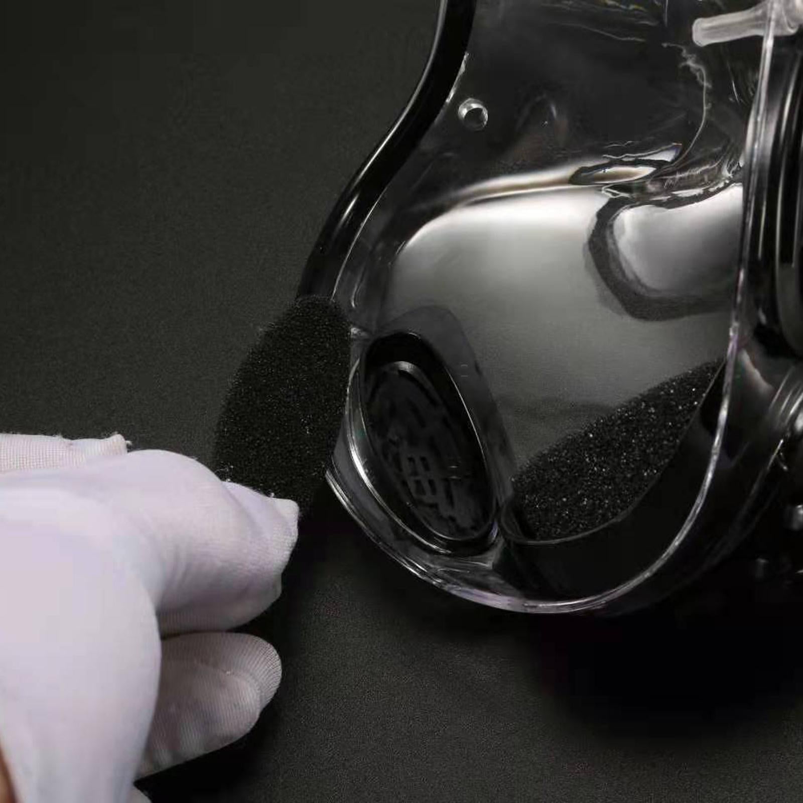 PC Face Mask Faceshield Dust-Proof for Kitchen Canteens Home Shopping Blue
