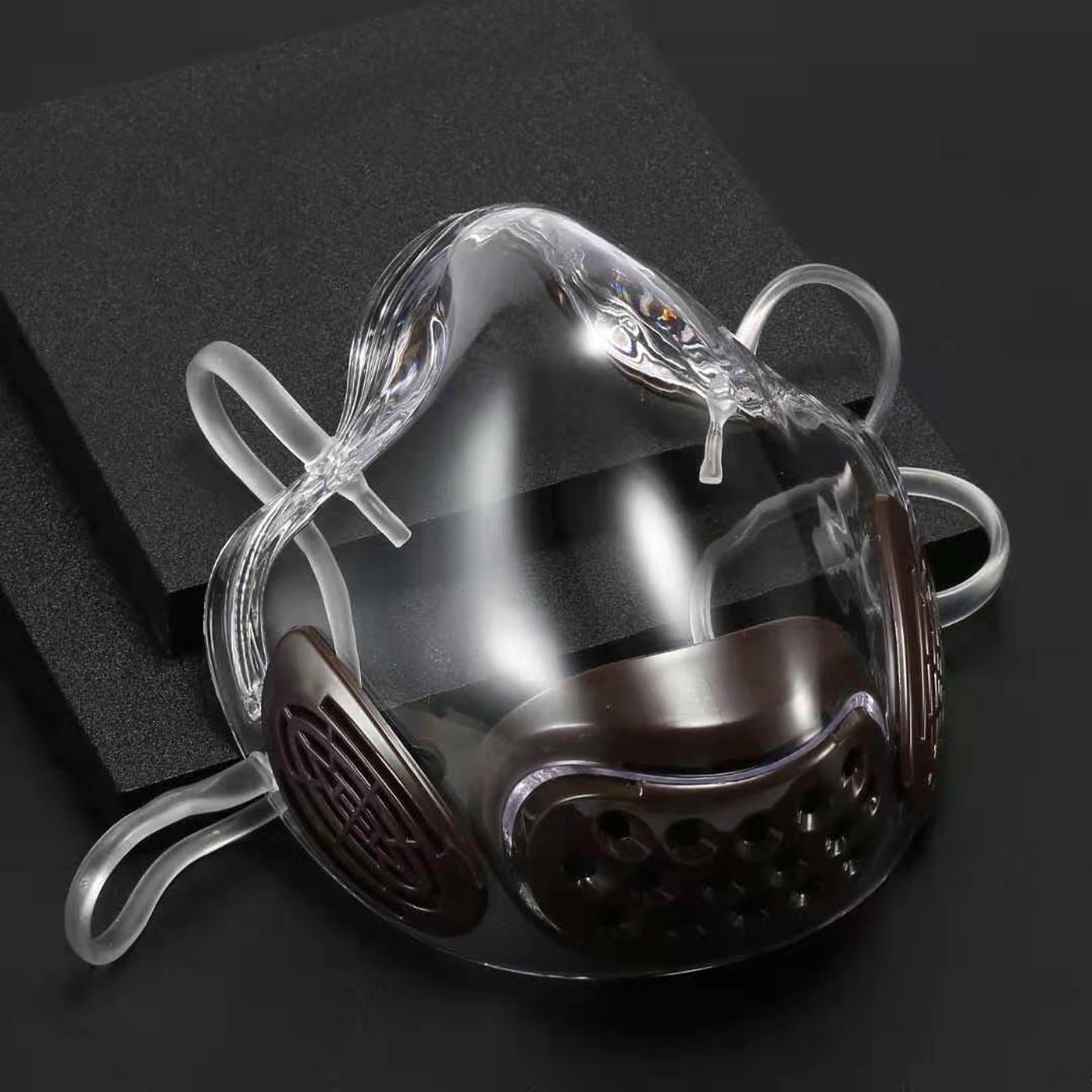 PC Face Mask Faceshield Dust-Proof for Kitchen Canteens Home Shopping Blue