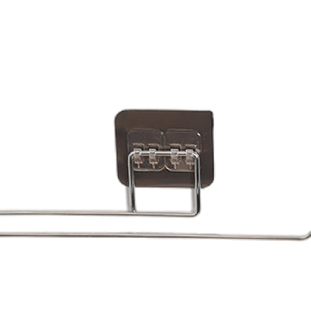 Punch-Free Toilet Paper Holder Self Adhesive Rack Wall Mounted Kitchen