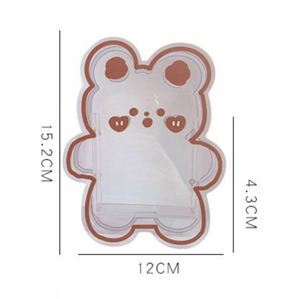 Cute Clear Pen and Pencil Holder Stand School Stationery Acrylic for Desk Bear B